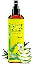 Aloe Vera Spray for Skin & Hair - 99% Organic, 355 ml - 100% Natural, Pure & No Additives - No Thickeners, Absorbs Quickly Without Residue - From Freshly Cut, Not Powder