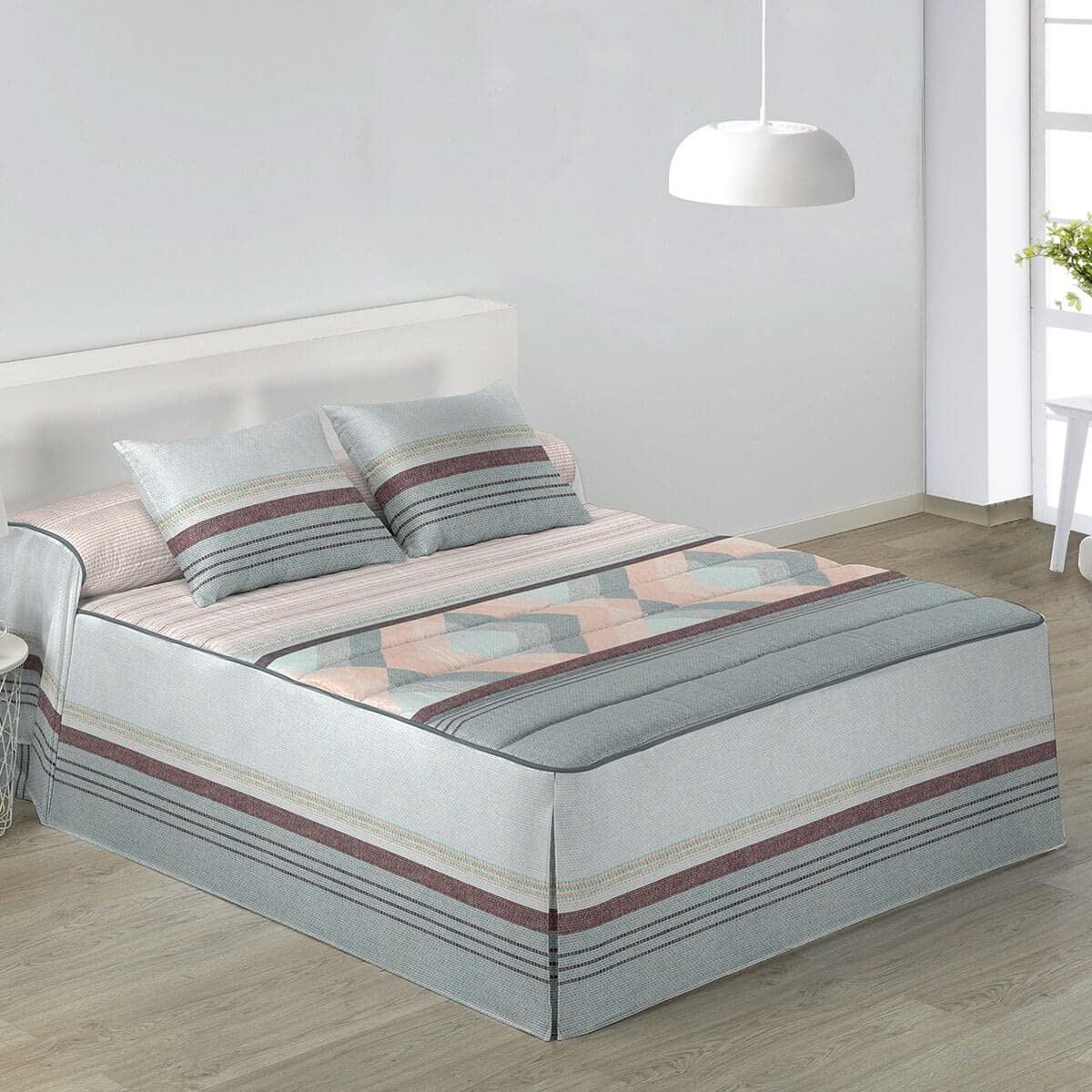 Lanovenanube Colcha edredón Colman - Cama 135 cm - Color Rosa