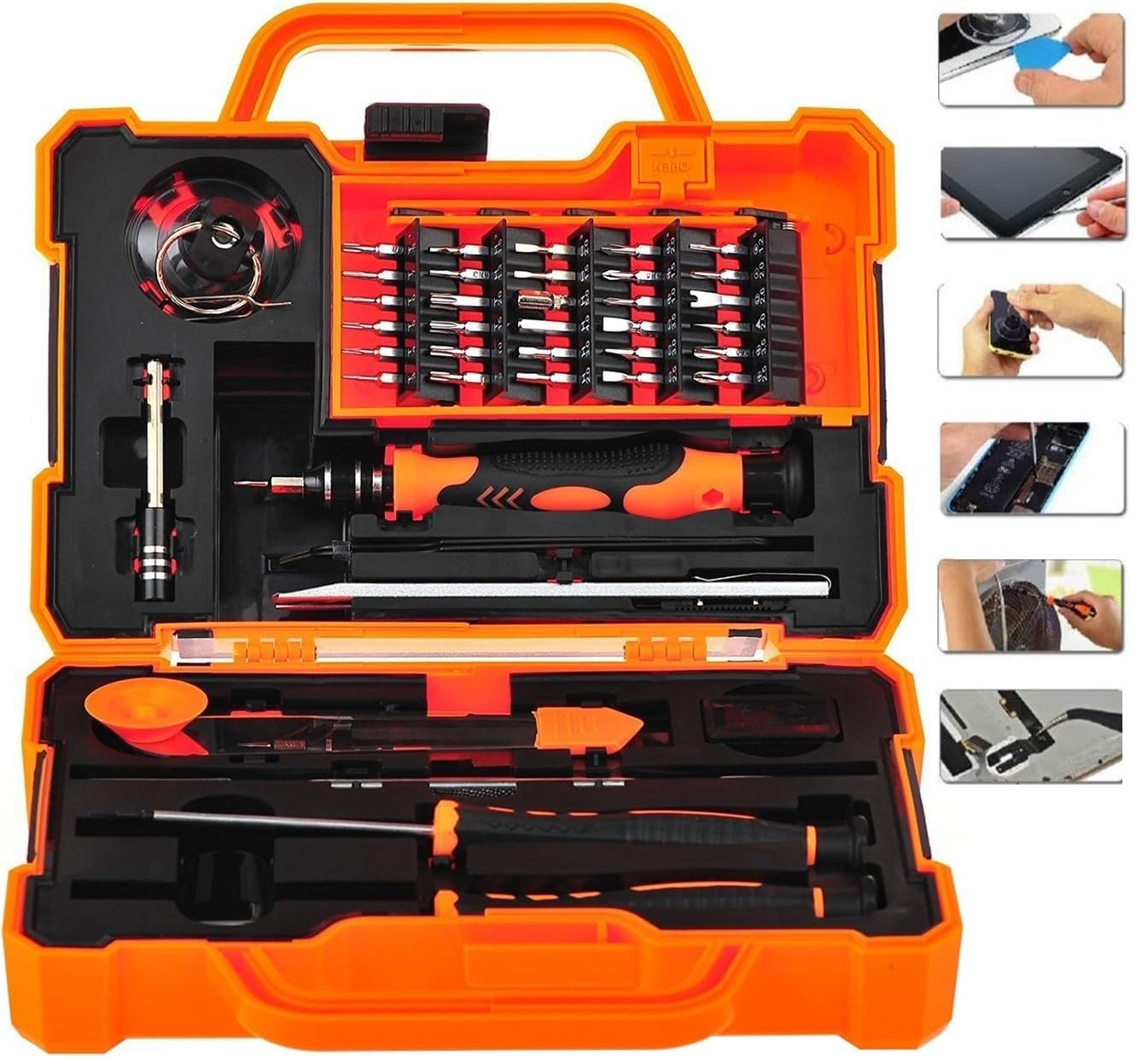 See full amazon price history chart for Famous Quality New Professional Precision Screwdriver Set Toolkit, Magnetic Replaceable Bits Repair Kit with Case for Mobile, Laptop, PC, Computer, Tablet Electronics (Black,Arc-23) Famous Quality New Professional Precision Screwdriver Set Toolkit, Magnetic Replaceable Bits Repair Kit with Case for Mobile, Laptop, PC, Computer, Tablet Electronics (Black,Arc-23) (B07GYB3CHM) Amazon Price History, Amazon Price Tracker