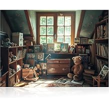 1000 Pieces Jigsaw Puzzle for Adults - Vintage Nostalgia Room Colorful Art Puzzle Challenging Brain Teaser, Relaxing Activity & Gift for Adults