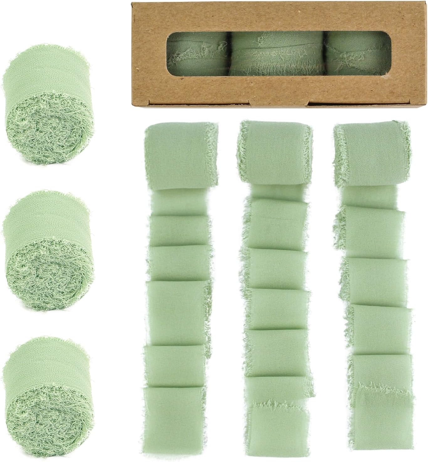 Chiffon Geschenkband 2,5cm X 6,66m - Wiederverwendbar Für Geschenke & Basteln