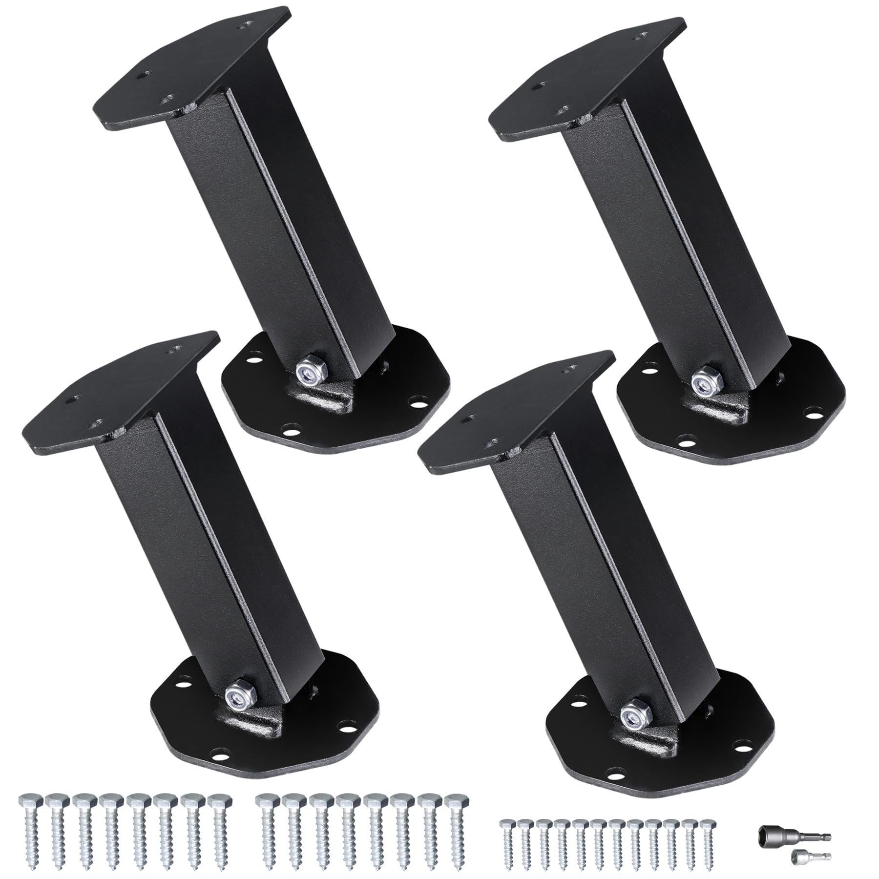 Buy Oxphanor Roof Riser Brackets Kit 4 Pack, Heavy Duty Roof Pergola