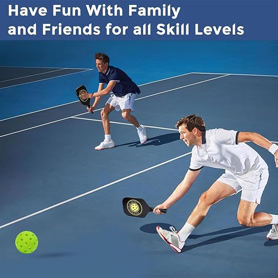 5 PCS Pickleball Balls, Green Pickleball, Pickleball Balls Indoor with 40 Small Precisely Drilled Holes, Durable Pickle Ball for Game Training Sports Outdoor Indoor Accessories