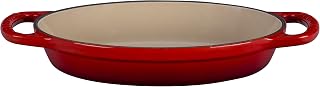 Le Creuset Enameled Cast Iron Signature Oval Baker, 5/8 qt. (8"), Cerise
