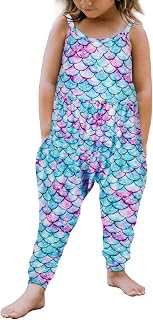Toddler Girls Kids Jumpsuit One Piece Floral Dinosaur Playsuit Strap Romper Summer Outfits Clothes