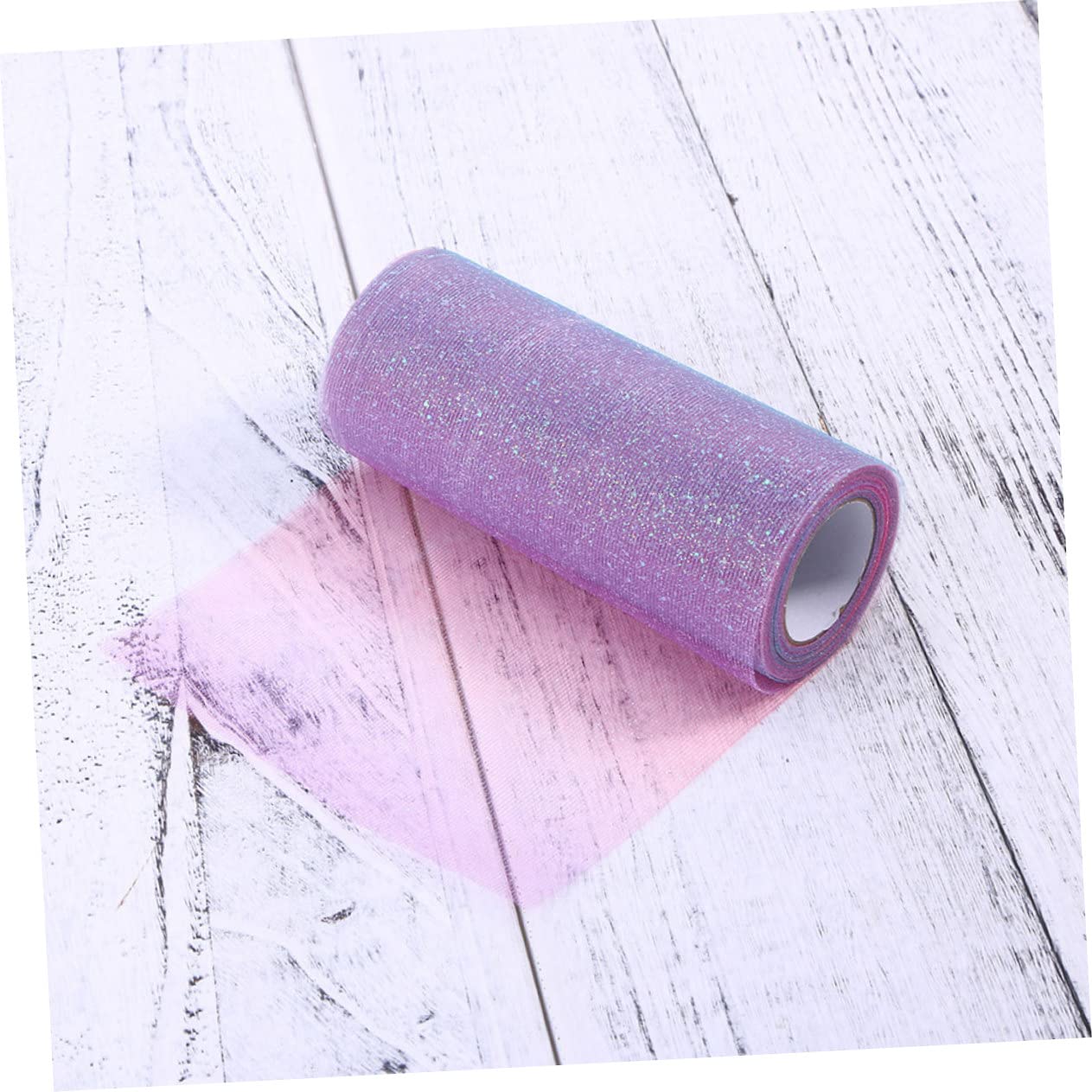 Operitacx 6pièces Tulle Scintillant Avec Dégradé Pour Tutu Décoration De Mariage Et Rouge Foncé Bleu Bleu Rose Jaune