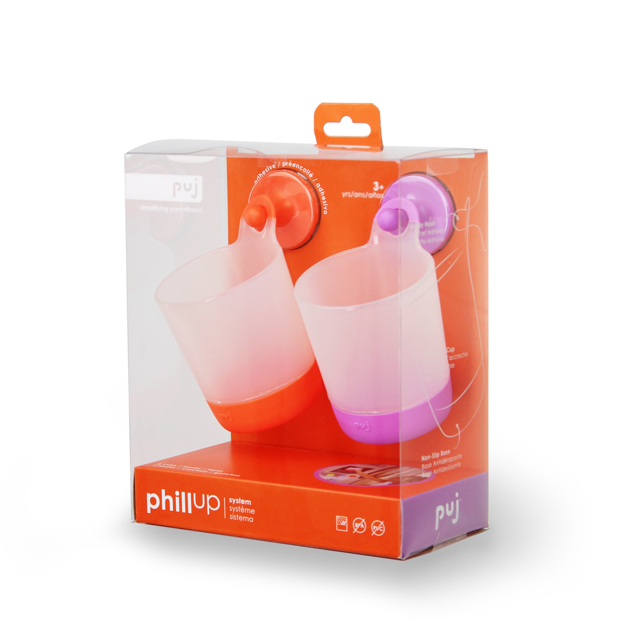 Puj PhillUp (2 pack, lilac/tangerine) by Puj