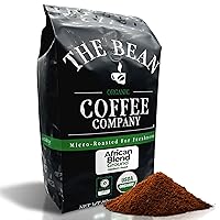 Vista 15 de The Bean Organic Coffee Company Aloha Bean (avellana hawaiana), tostado medio, café molido, bolsas de 16 onzas (paquete de 2), Café molido tostado