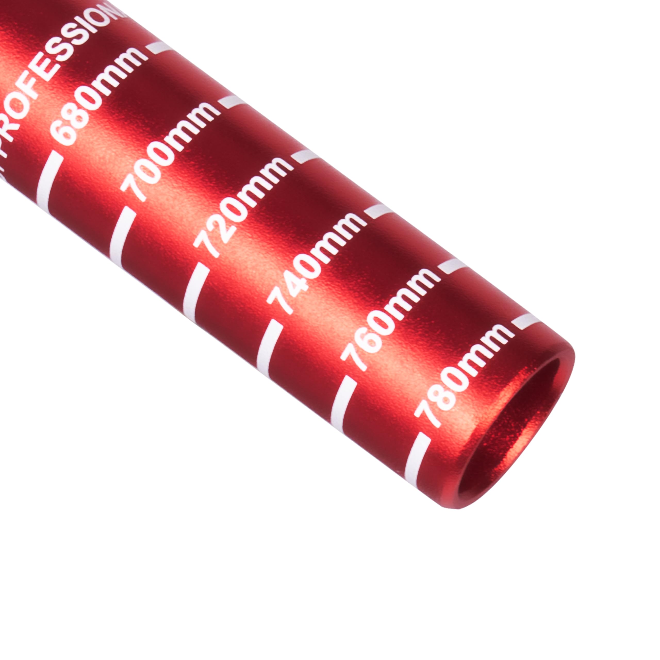 FIFTY-FIFTY, manubrio MTB 31,8 Riser, manubrio in lega di alluminio, manubrio per mountain bike da 31,8 mm di diametro 780 mm di larghezza (Rosso, 50 mm di rialzo)