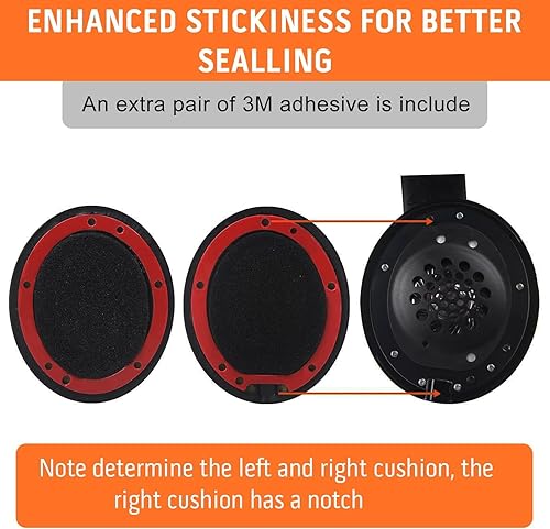 Miniatura 8 de GVOEARS - Almohadillas de repuesto para Beats Studio 3, almohadillas para Beats Studio 3, almohadillas de repuesto para Beats Studio 2 y 3 con cable