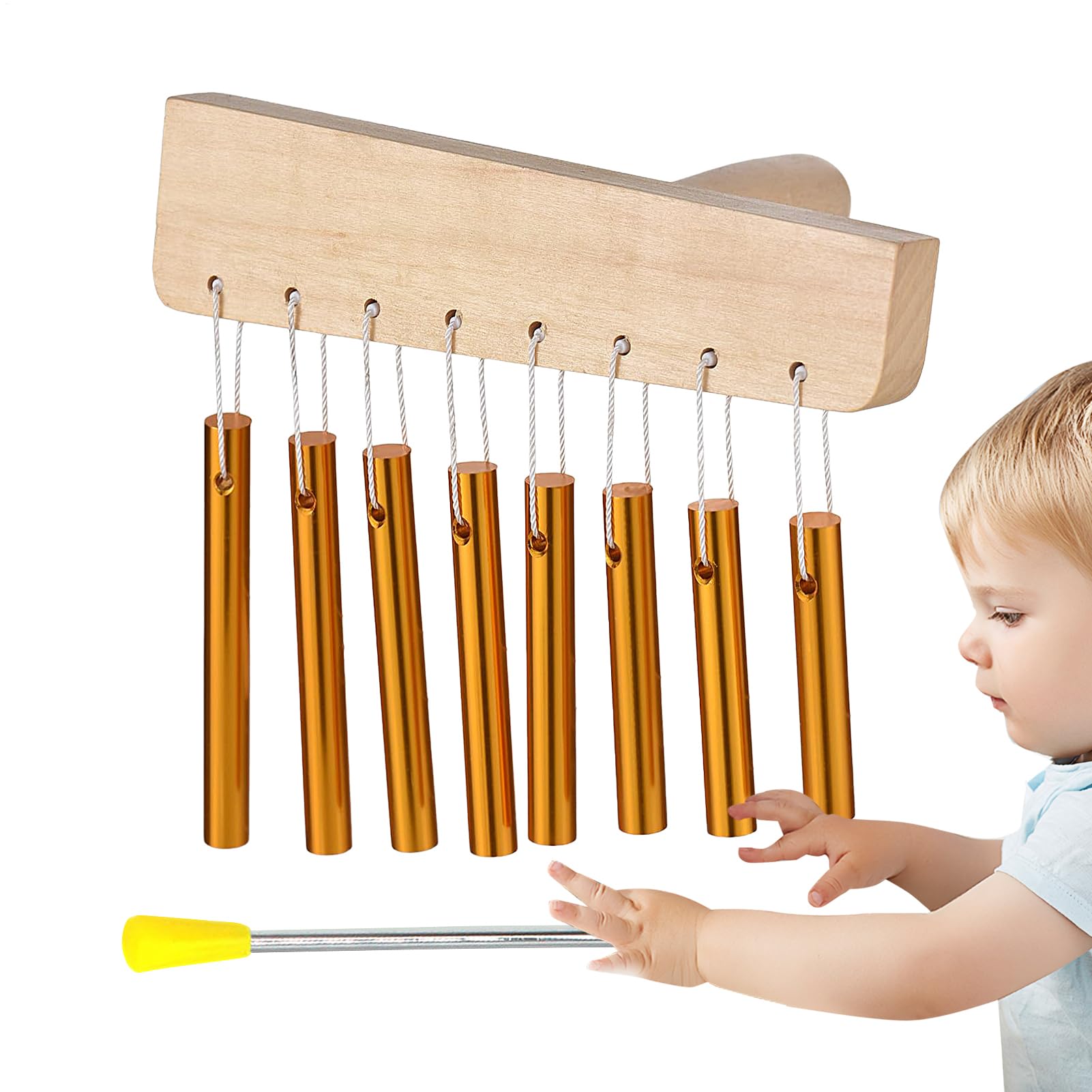CHIME DI MEDITAZIONE, CHIMES MANI, Campane di in tubo di alluminio, Strumenti di guarigione del suono, arredamento musicale, strumenti a percussione a mano per la decorazione in classe