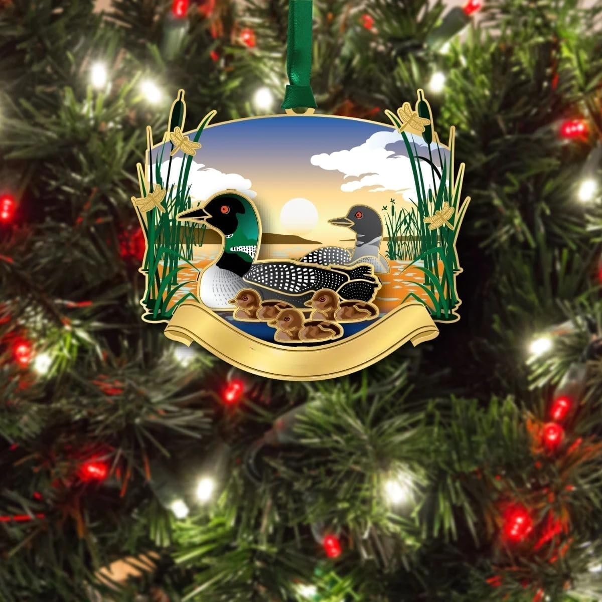 Beacon Design Loon Family Namedrop Ornament, 2.82-Inch, Multicolor - Image 3