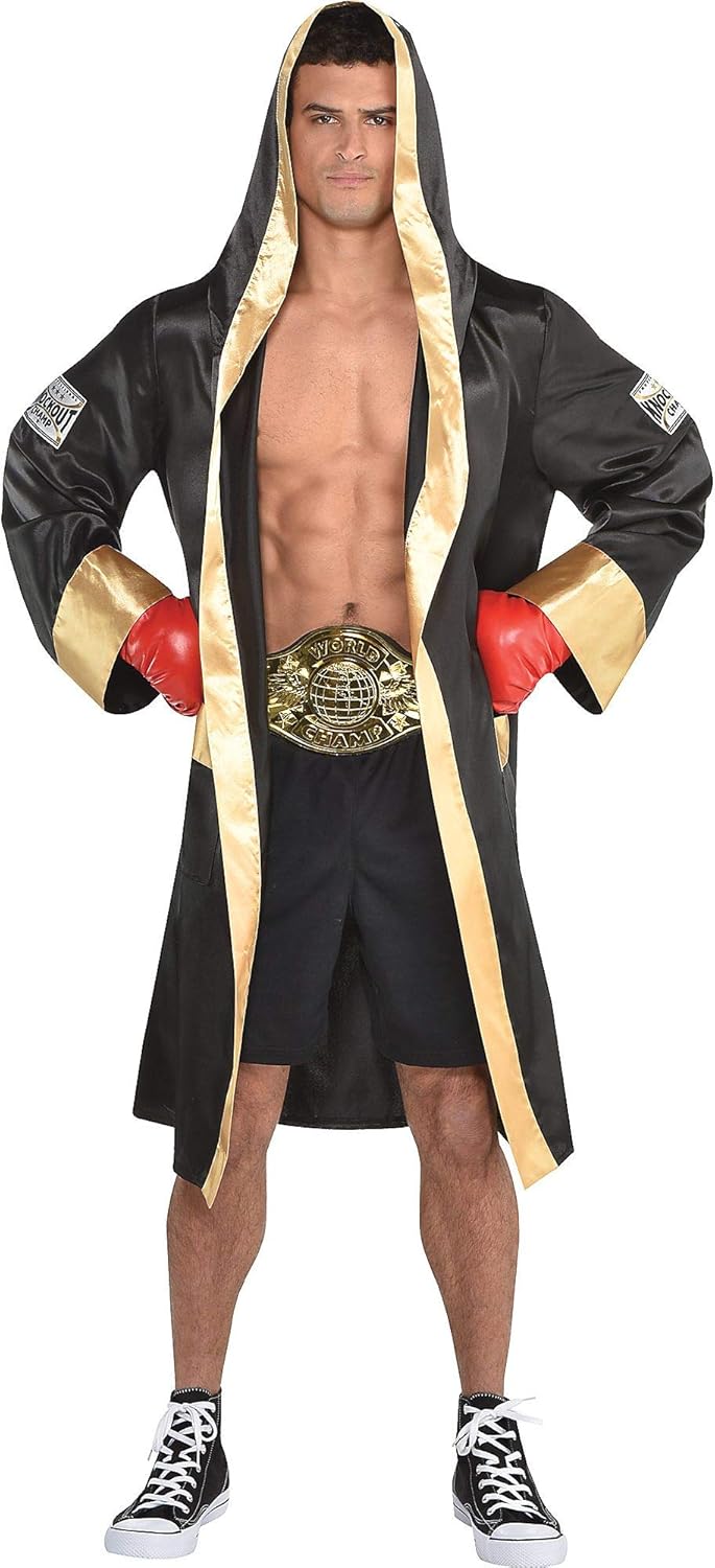 amscan Adult Boxing Robe Costume, Multi, One Size : Clothing, Shoes & Jewelry