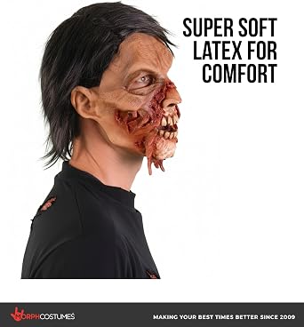 Zagone Studios Men's Torn a Part Zombie Mask