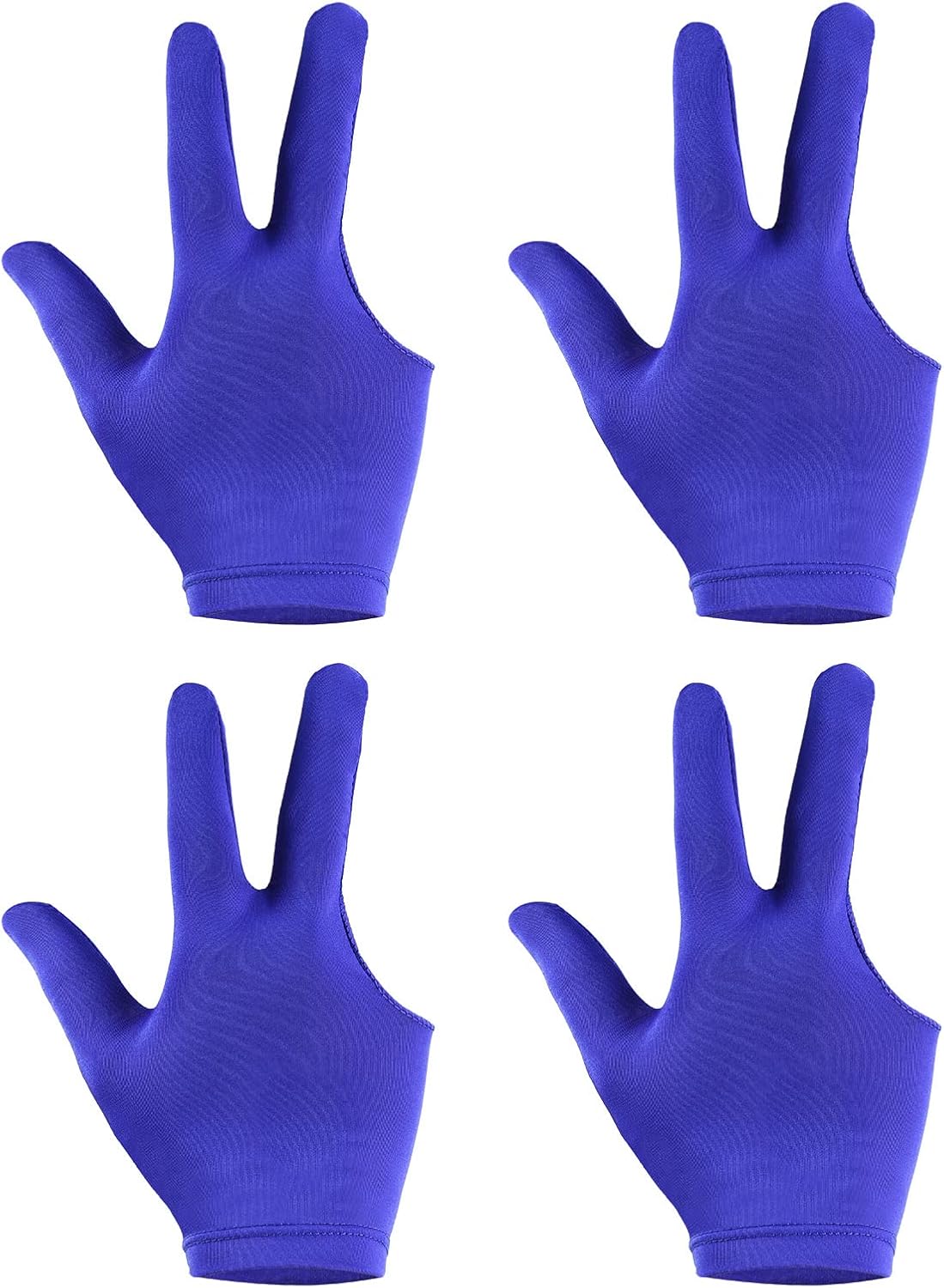 Patikil 3 Fingers Pool Gloves, Billiard Gloves Left & Right Hand Show Gloves, Cue Glove for Shooter, Carom, Pool, Snooker, Cue Sport