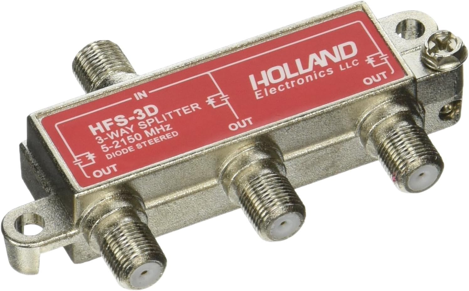 3-Way HD RF Cable TV 2150 Mhz Splitter