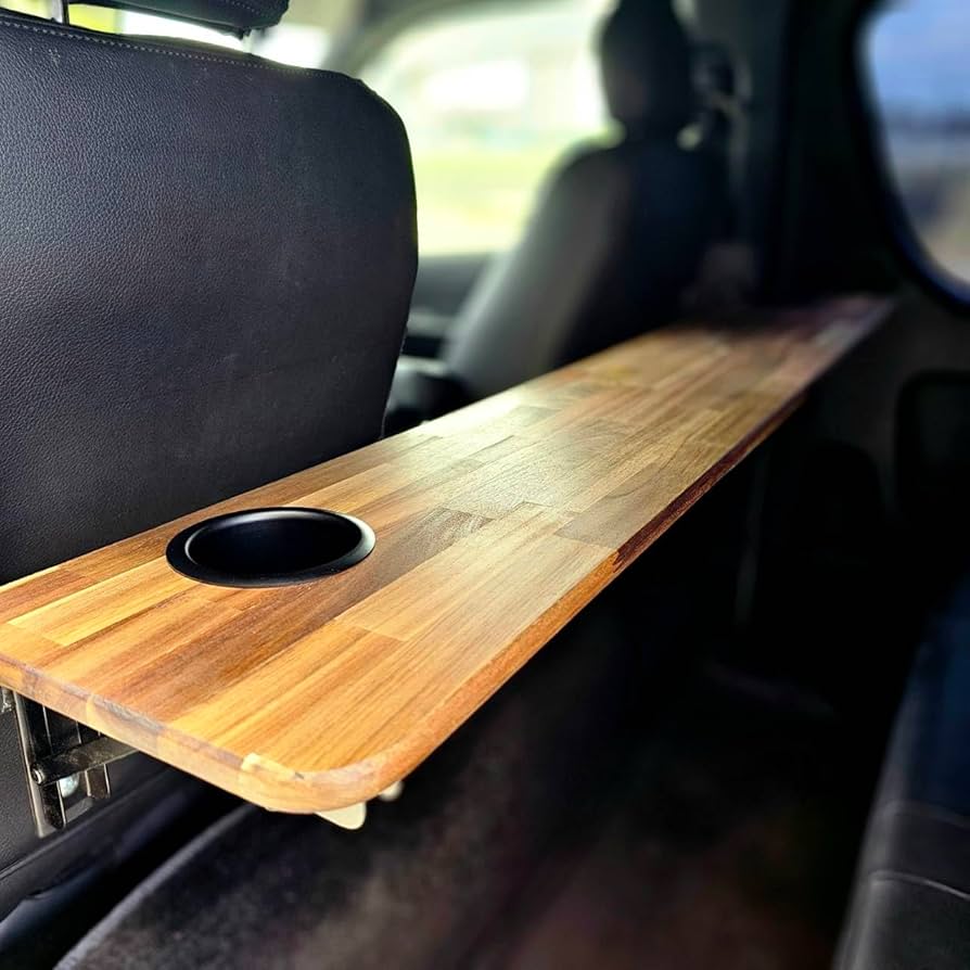 ハイエース　セカンドテーブル　車中泊　キャンプ Amazon.co.jp: ヒミツキチガレージ ワンタッチテーブル