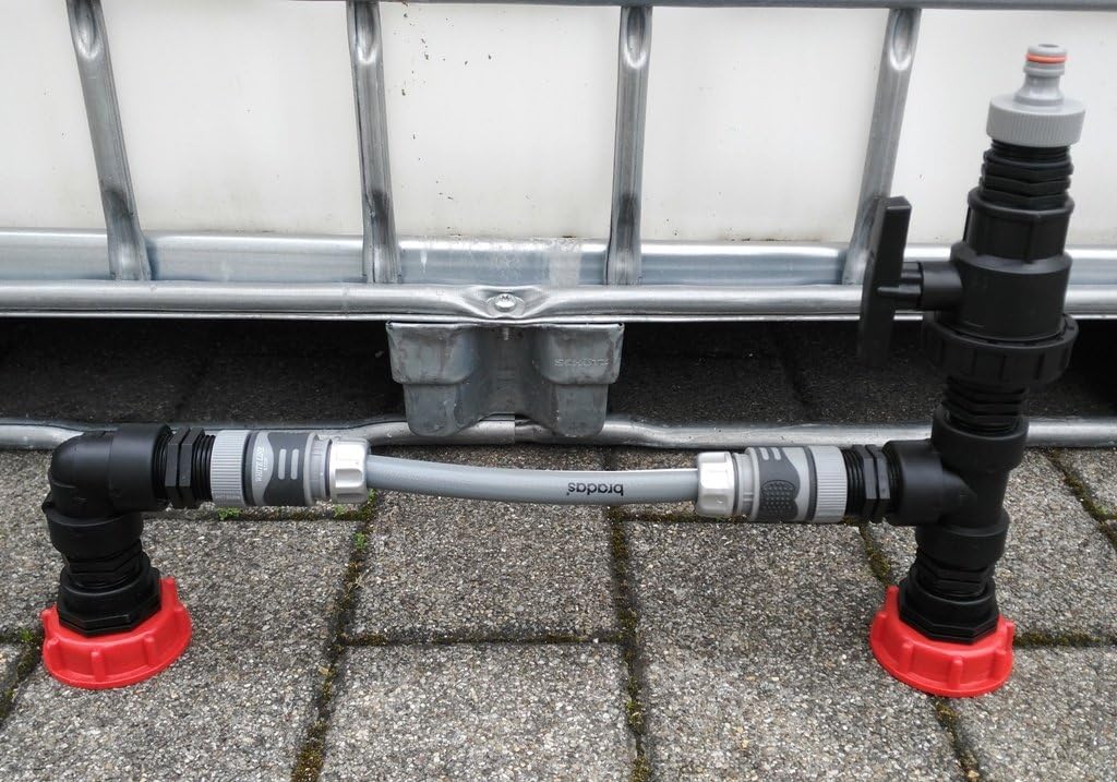 S60x6 IBC - Raccordo/tappo filettato, 3/4, diametro di uscita, diametro di ingresso 60 mm, per vasca IBC, 1000 litri