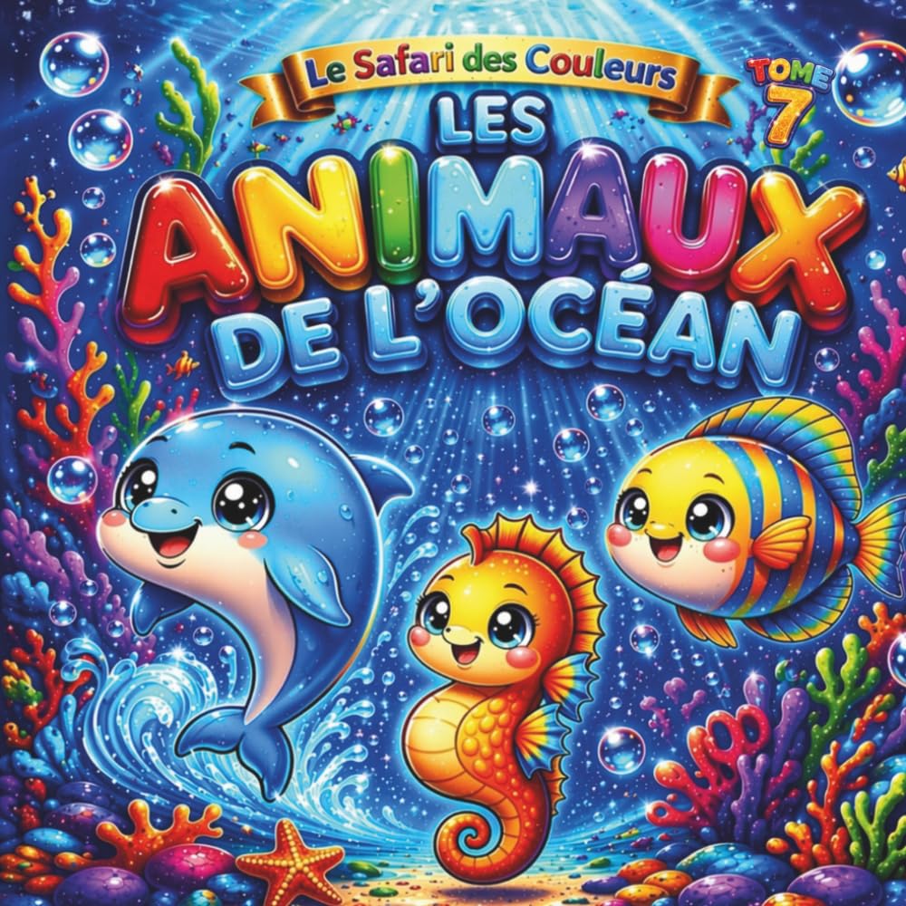 Les Animaux de l’Océan: Coloriage pour enfants 3 à 7 ans