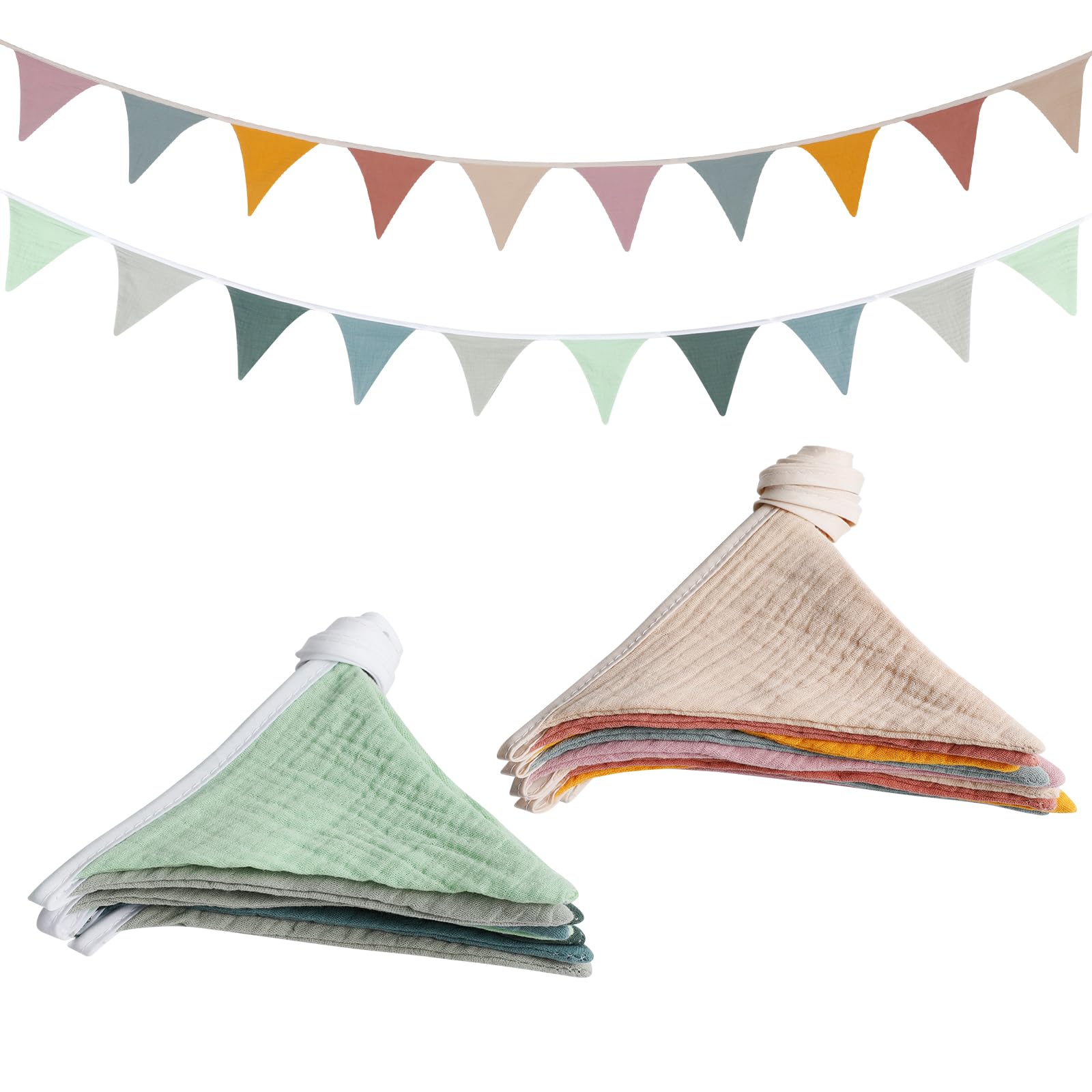 Decorazioni 13° Compleanno – Set 3 Striscioni Con 36 Bandierine Triangolari – Blu Navy E Argento - 3