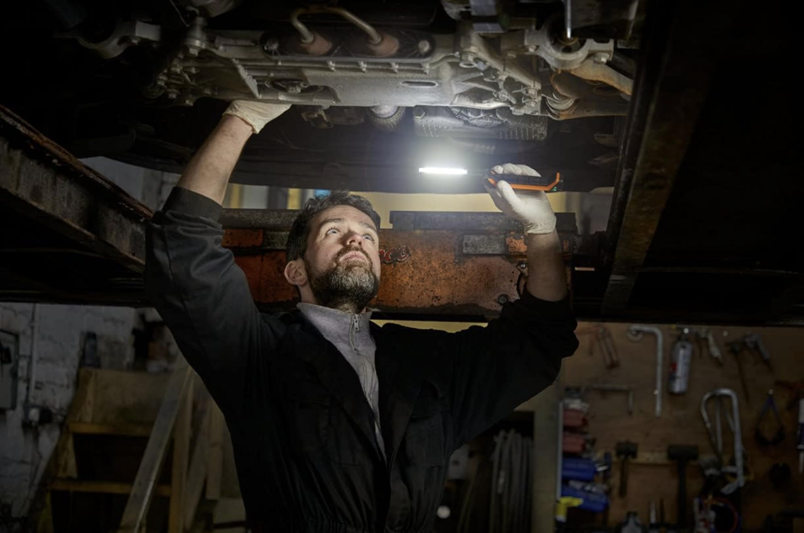 OSRAM LEDinspect POCKET200, Luce di ispezione a LED Sottile, 6500K, Luce di Lavoro a LED Ricaricabile, Magnetica, Flessibile