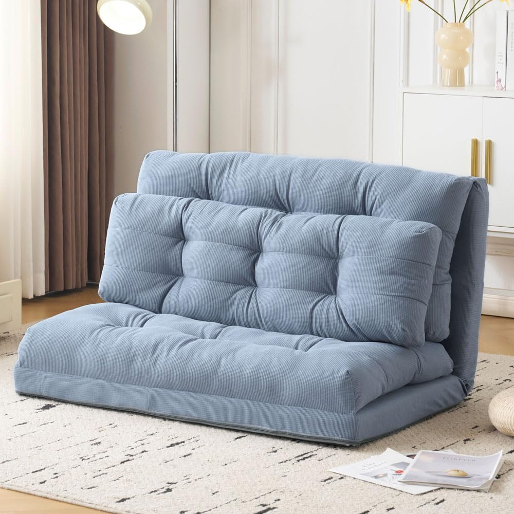 ローソファー2人掛け コンパクト 座椅子 ニトリソファベッド 6 段階リクライニング 折りたたみソファーベッド セミダブル sofa