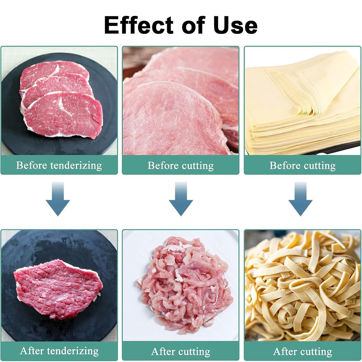 Batticarne resistente, strumento manuale per carne e carne di manzo, pollo, tacchino, maiale, ideale per ristoranti e cucina casalinga, migliora sapore e consistenza