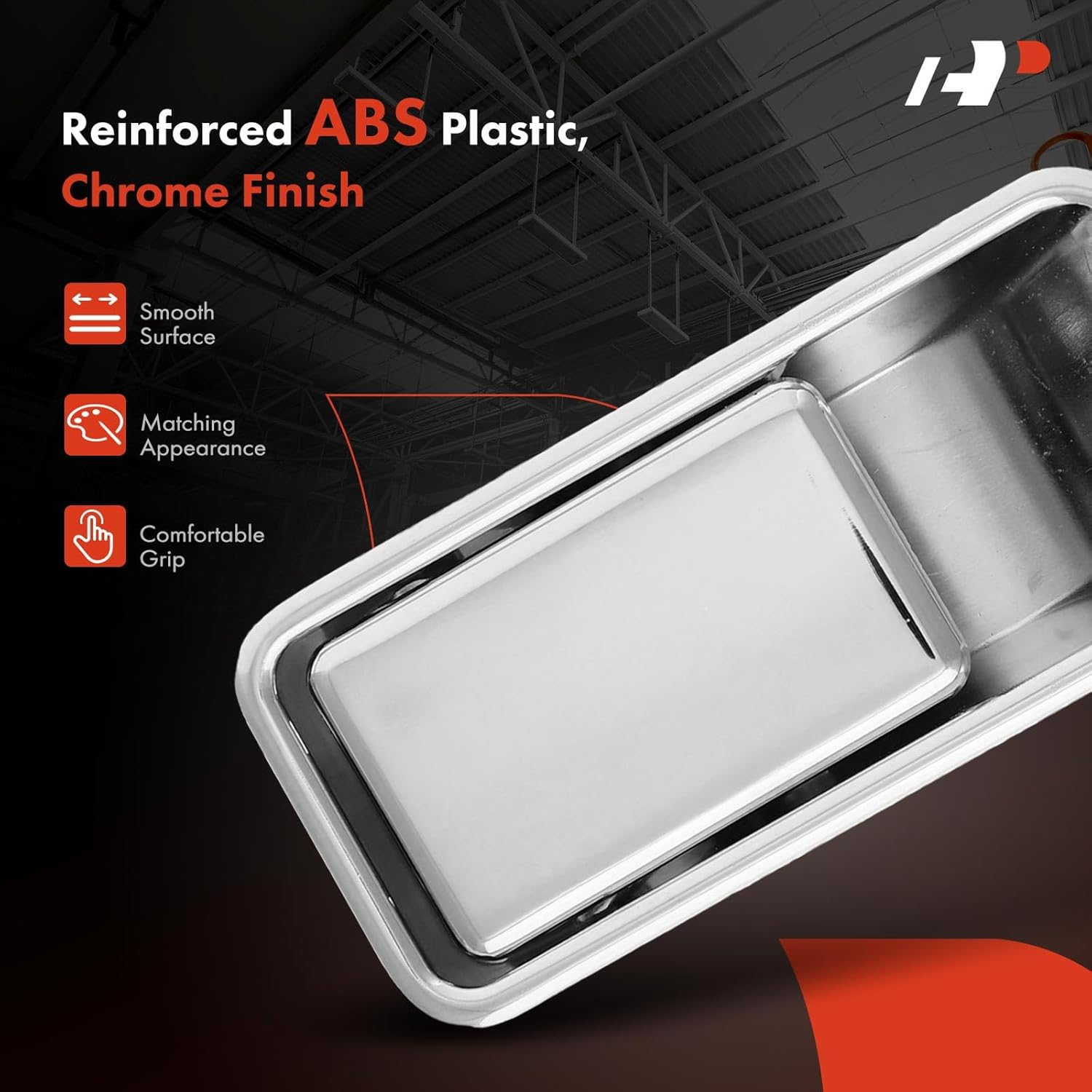 A-Premium Front Left Driver Side Exterior Door Handle Compatible with Jeep TJ Series Wrangler 1997-2006, Chrome, Replace# 55176549ABCHR