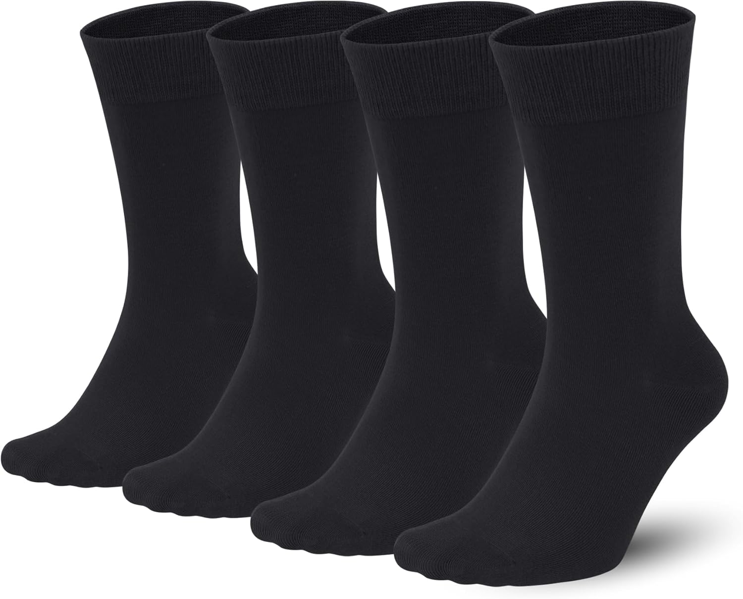 Sakusock Men's Colorful Combed Cotton Crew Socks Viscose– Dress Neon Vivid Color Crazy Fashion Socks 4-PACK