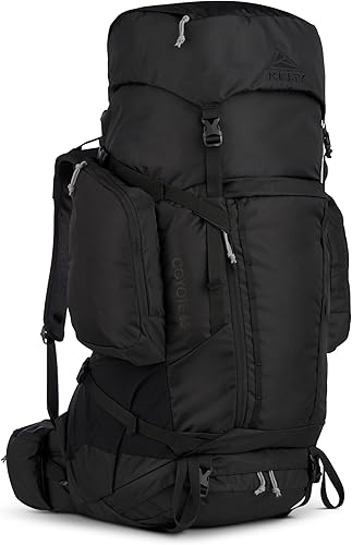 Kelty Coyote - Mochila con marco interno de 60 a 105 litros, senderismo, mochileros, viajes, torso ajustable (65 litrosnegro)