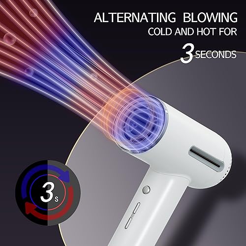 Miniatura 4 de Secador de pelo, 7 temperaturas y 31 modos. Control inteligente de temperatura, pantalla LCD, modo de autolimpieza, modo de cuidado facial. Secador