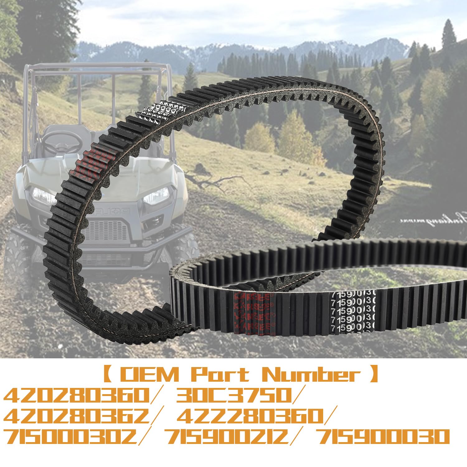 KARSEE Can-am 422280360 715900030 Drive CVT Belt 30C3750 Replacement for Can-am Outlander 800/1000 Commander 1000 Renegade 715000302 715900212 422280364