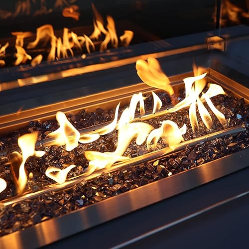Miniatura 4 de Onlyfire - Vidrios reflectantes de fuego para fogatas naturales o de propano, chimeneas o troncos de gas, 10 libras