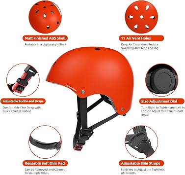 KORIMEFA Toddler Kids Bike Helmet for 2-13 Years Boys Girls | Adjustable for 46-58cm Head Circumference, Suitable for Cycling & Skiing, with Extra Padding