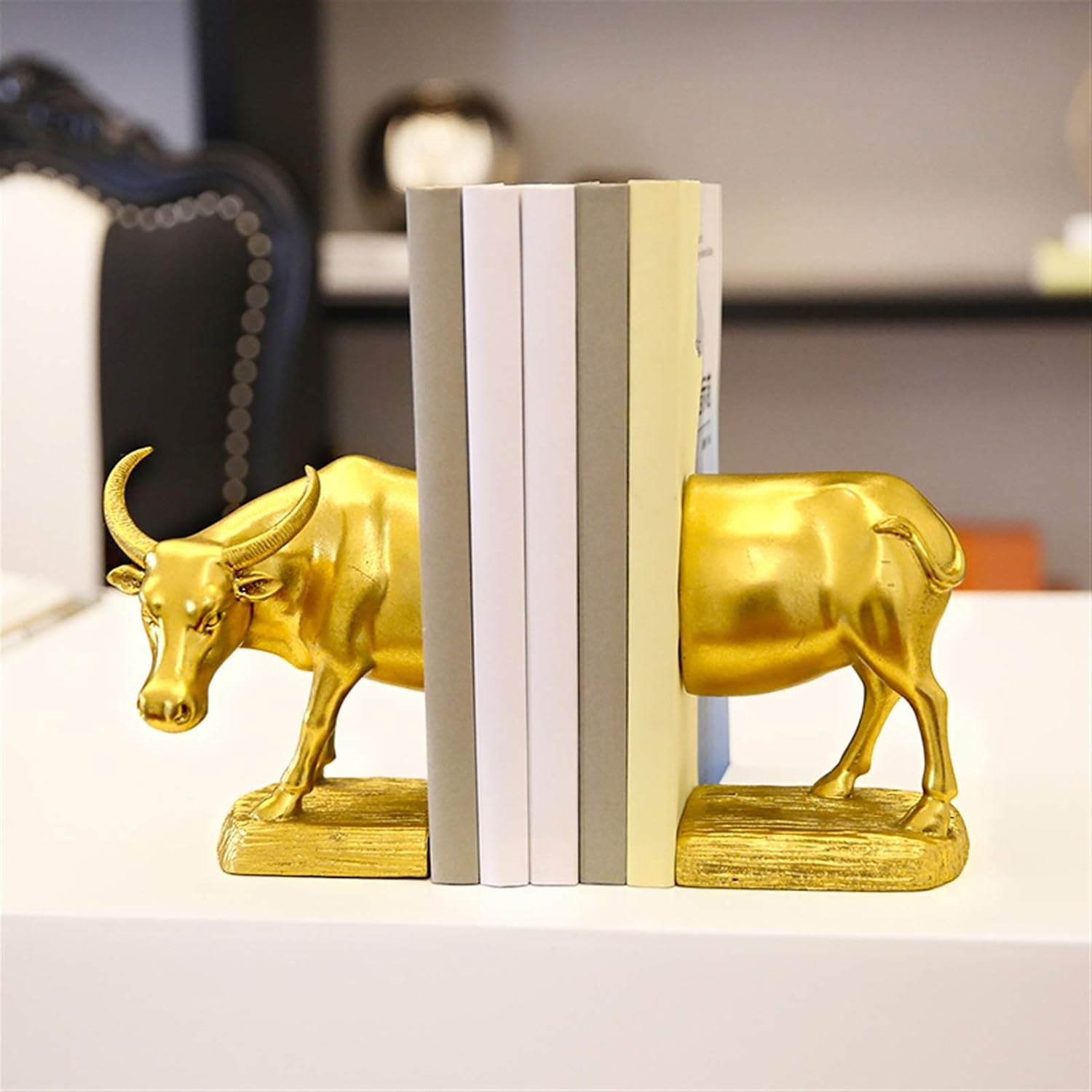 Book Ends Cow Decorative Bookends Decorative Modern Resin Sculpture Bookends