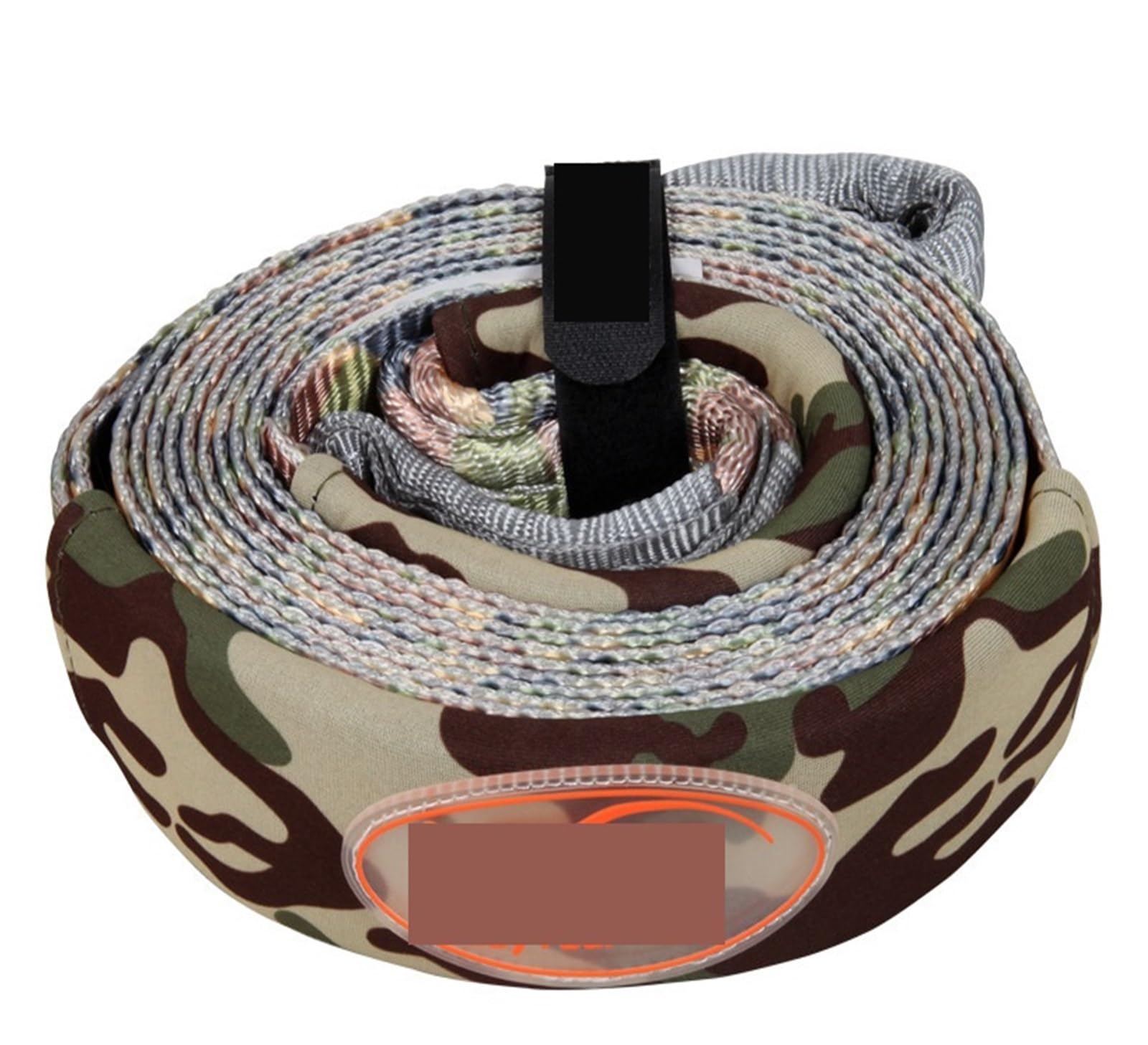 1 szt. Wytrzymały samochód do odzyskiwania dróg pas holowniczy liny holownicze akcesoria samochodowe stylizacja liny holownicze samochodu 5 m 5 ton dla samochodów(Camouflage)