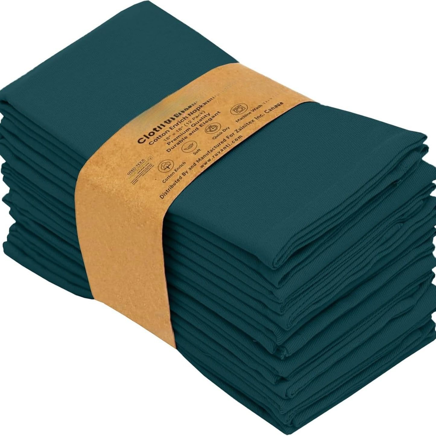 45 x 45 cm, 24 unidades de servilletas de tela, lavables, de algodón, servilletas de mesa, servilletas de tela para fiestas, cumpleaños, cafeterías, restaurantes, cocina, decoración de mesa, bodas