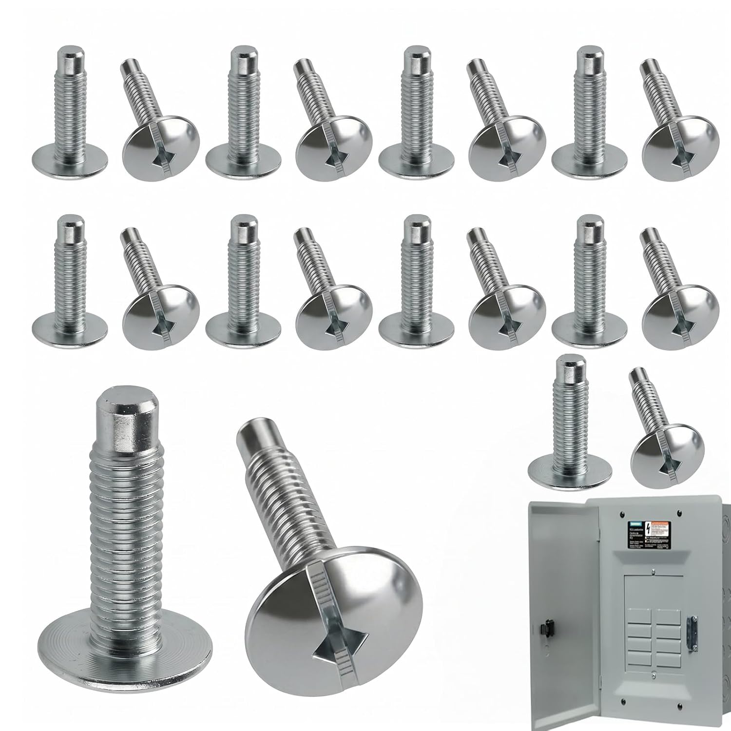 20Pcs Electrical Panel Screws for Square D Load Center Cover White