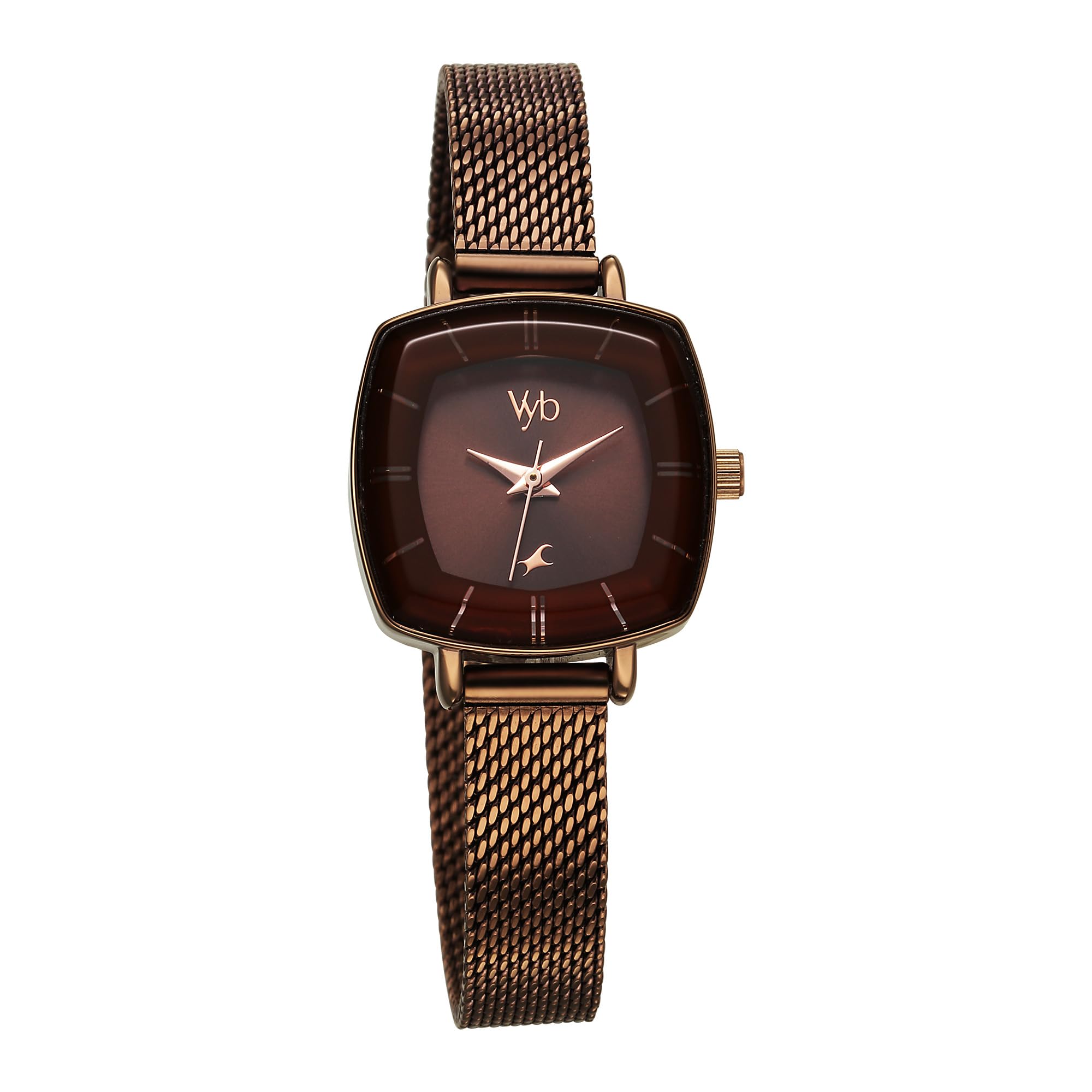 Fastrack Vyb Seeker Quartz Analog Brown Dial Watch for Women