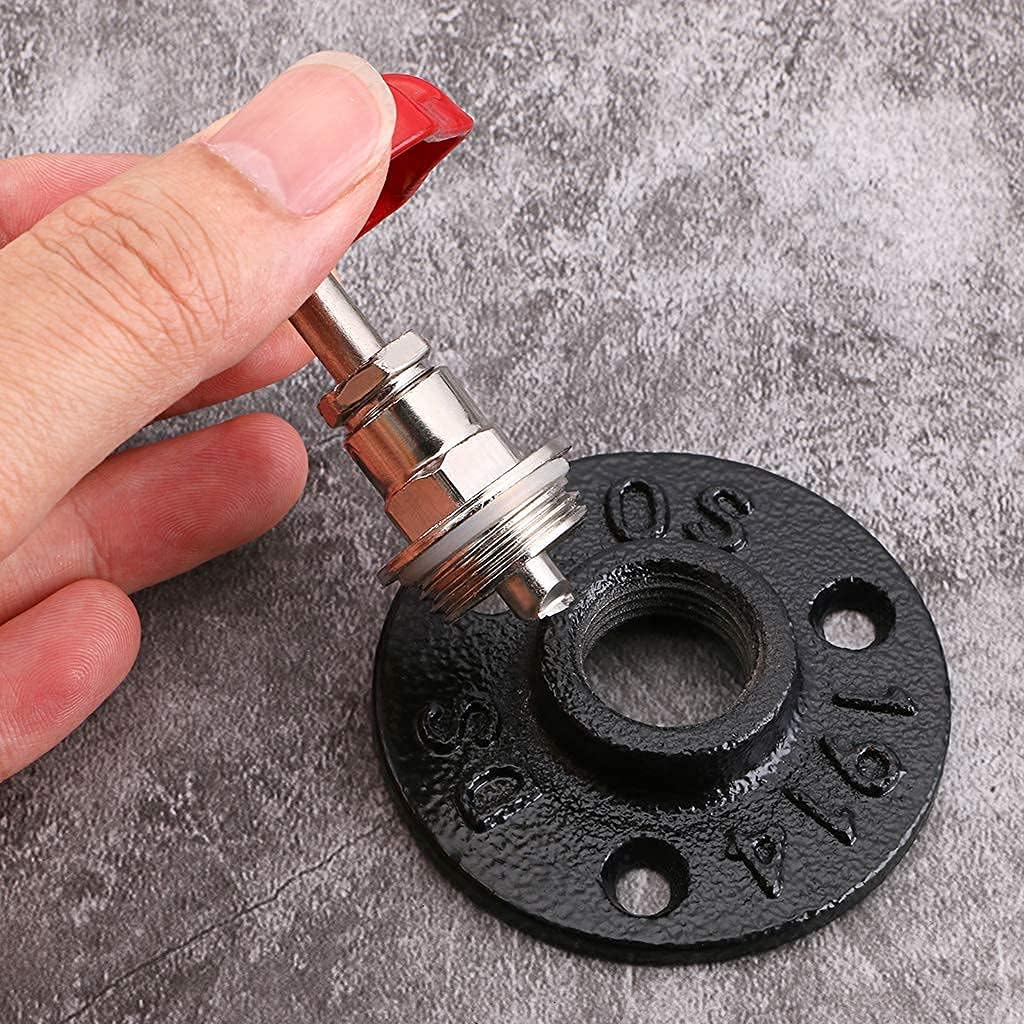3PCS Vintage Industrial Iron Pipe Coat Hat Hook - Wall Mounted Retro Pipe Hook Hanger Holder Hanging Storage Rack for Robe Towel Bag Umbrella Antique Home Decoration Decor (Color : Black)