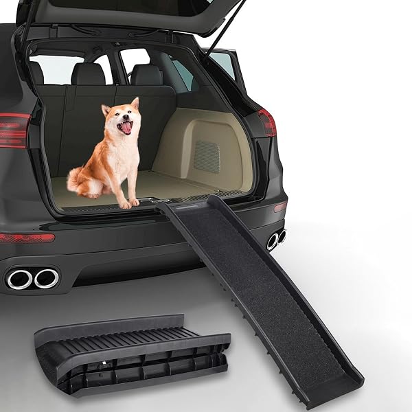 LIVINGbasics 61in Folding Pet Ramp for Easy Vehicle Access