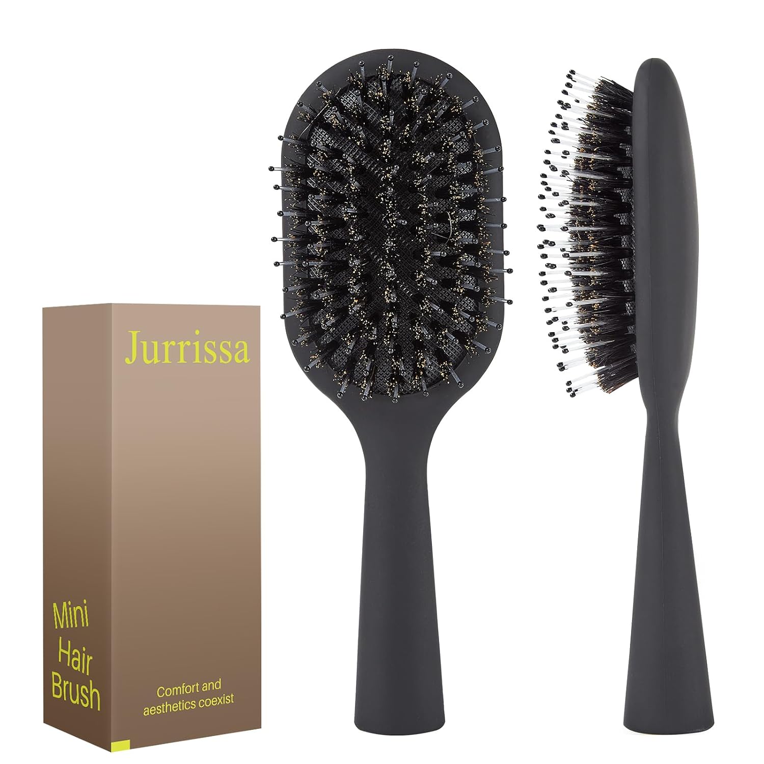 Boar Bristles Hair Brush - Detangling & Smoothing Brush