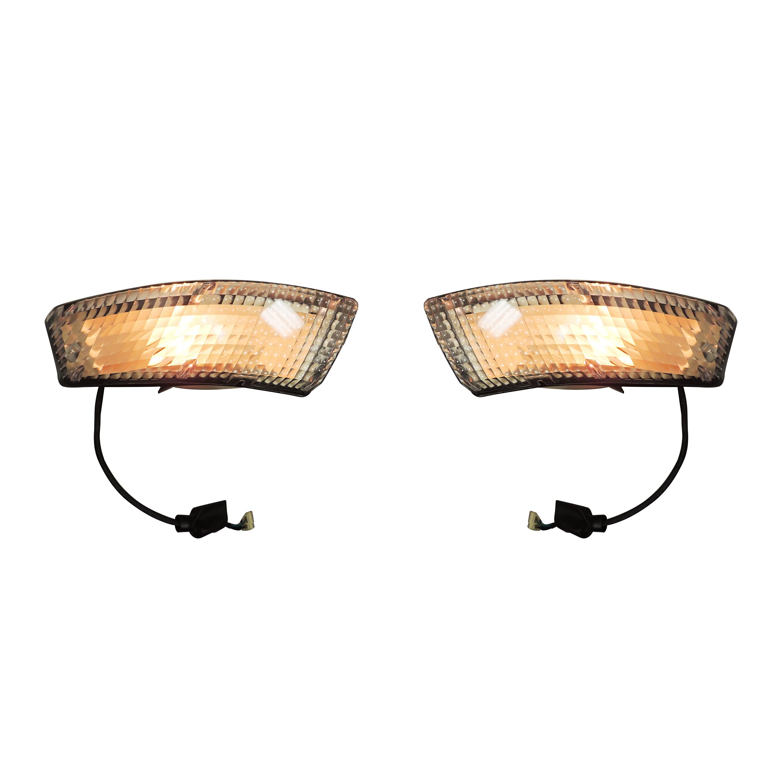 Show Me Classic Parts 1970-1972 Turn Signal Lamp Light Set for Datsun 240z Clear Lens