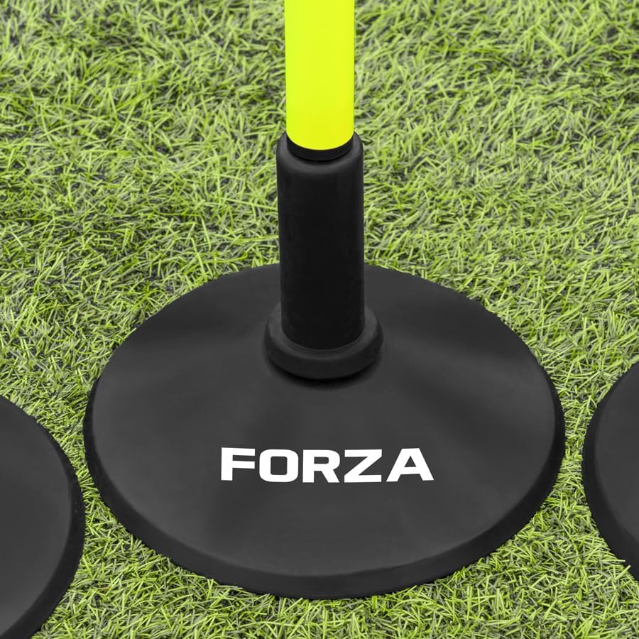 FORZA Slalom Pole Rubber Base [2.3kg] | Heavy-Duty Support for Agility Training Poles - Indoor & Outdoor Use