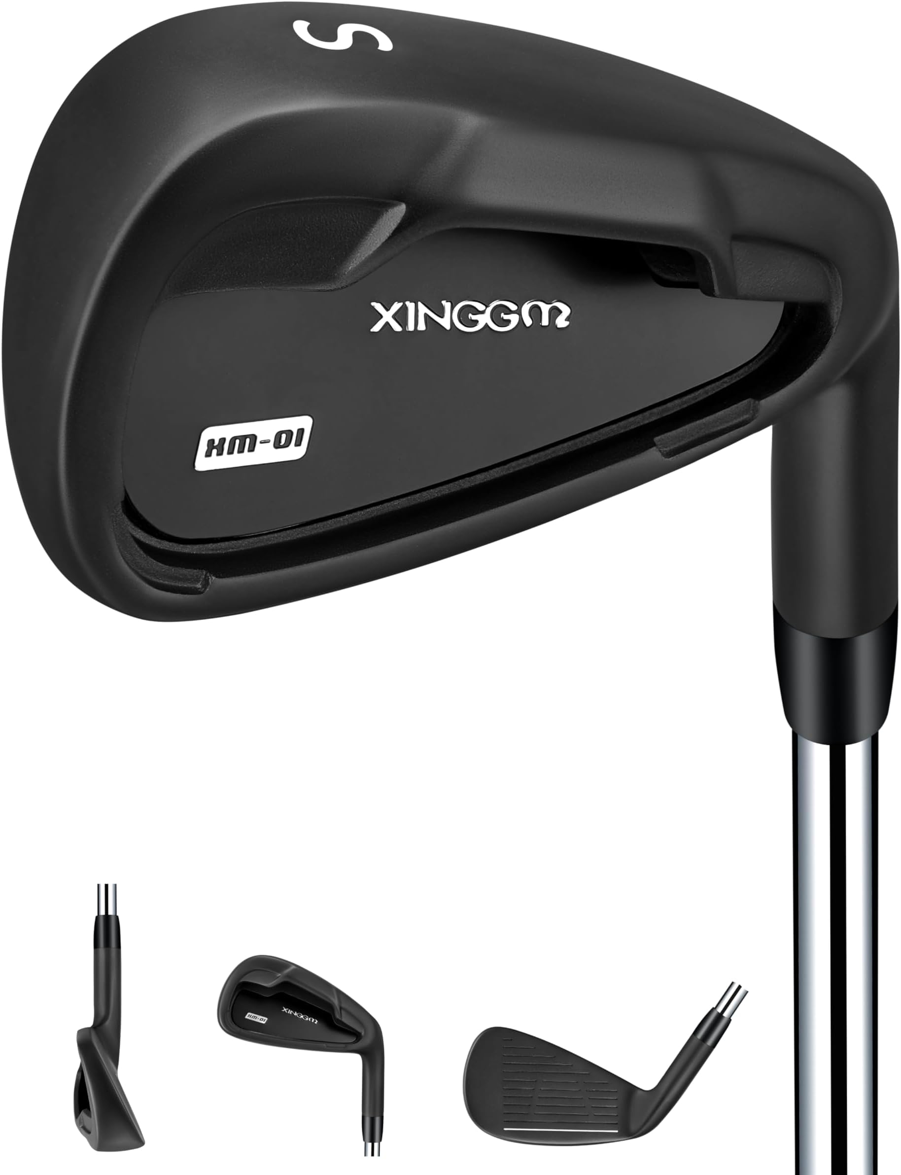 XM-01 Individual Golf Irons or Golf Irons Set - Premium Men Golf Club Iron with Steel Shaft for Right Hand Golfers Stiff Flex