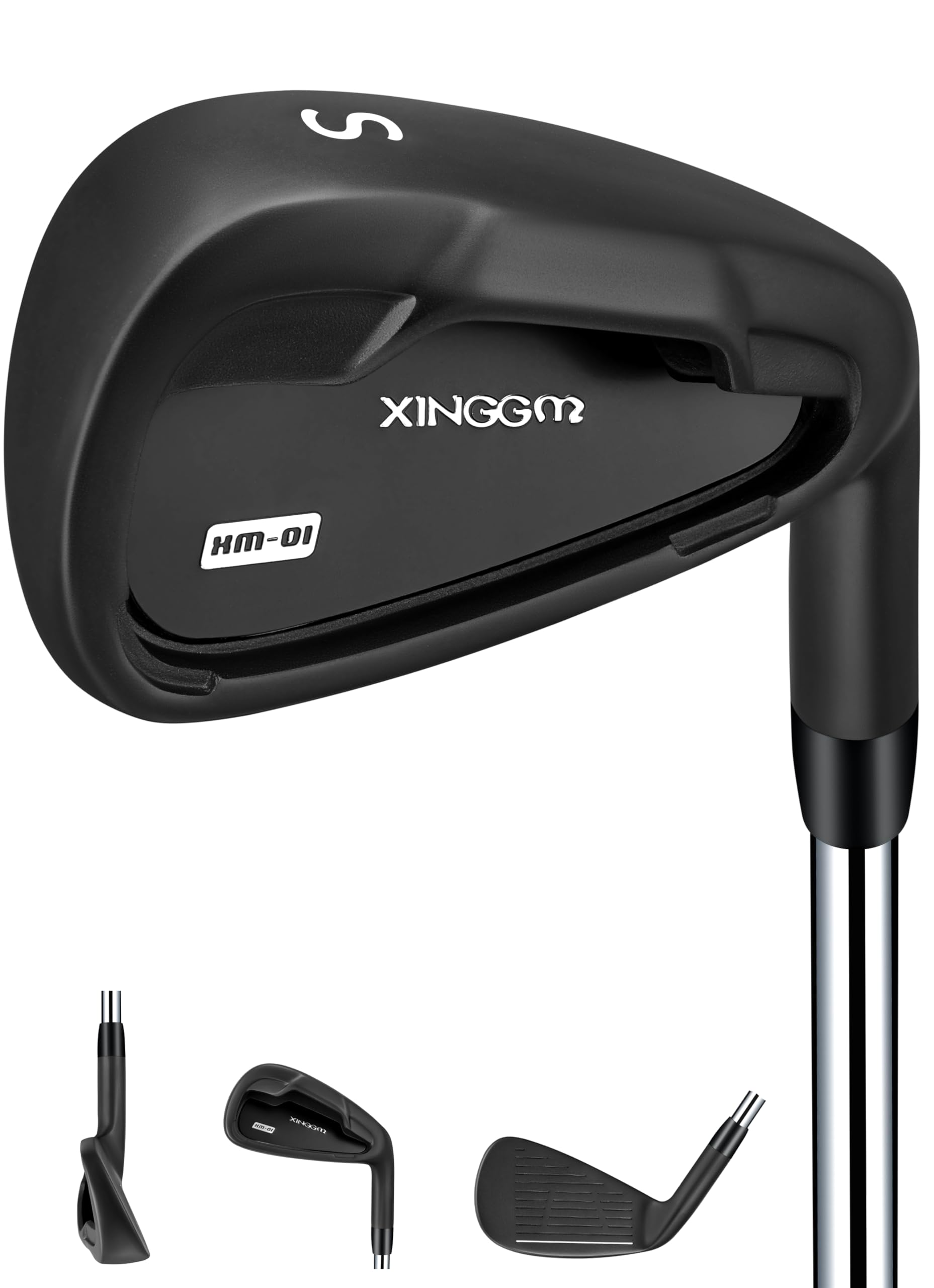 XM-01 Individual Golf Irons or Golf Irons Set - Premium Men Golf Club Iron with Steel Shaft for Right Hand Golfers Stiff Flex
