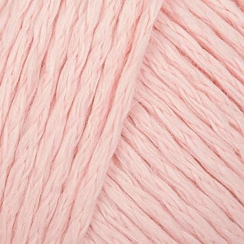 Debbie Bliss Dulcie Bulky Yarn - 47% Cotton, 47% Acrylic, 6% Nylon - Chunky Yarn - 1.76oz 50g, 82yds 75m - Blossom Color - Crochet, Knitting - Soft & Airy - for Lightweight Garments