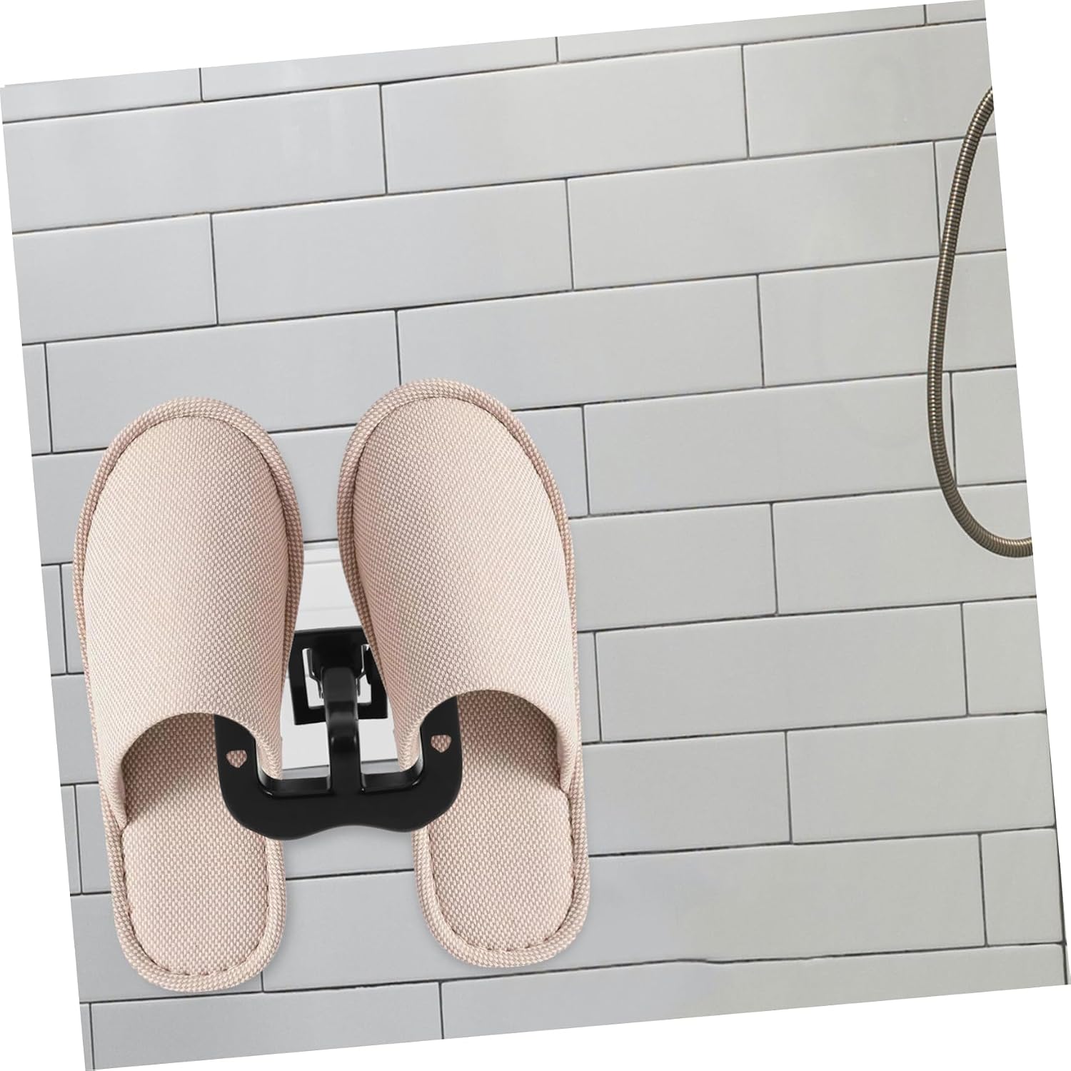 Hemobllo 2pcs Punch-Free Wall-Mounted Slipper Rack Waterproof Shoe Shelf for Bathroom Easy-Install Hanging Organizer for Entryway and Kitchen