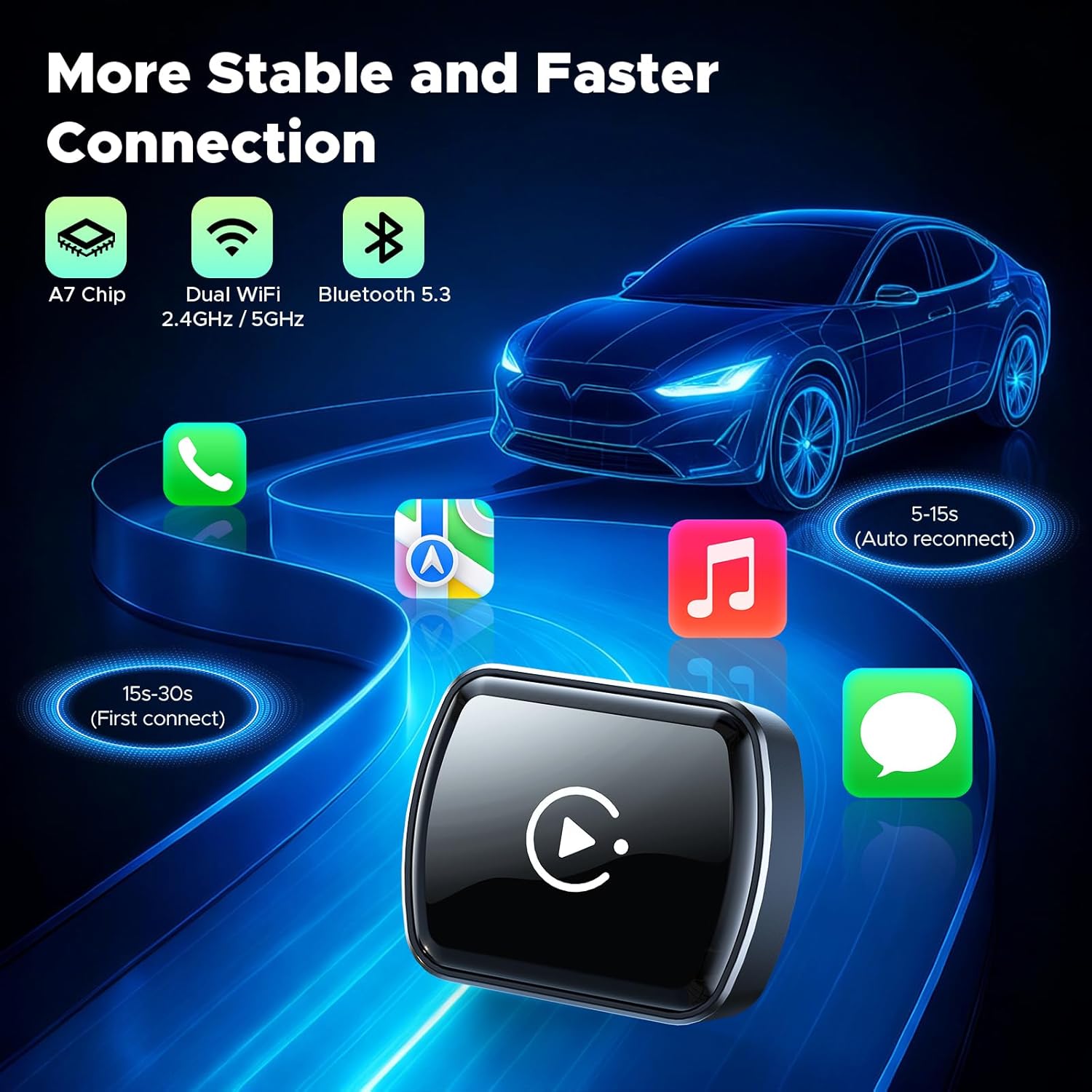 Diagram illustrating fast and stable connection with LAMTTO adapter