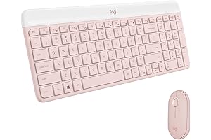 Logitech MK470 Pink Wireless Keyboard and Mouse